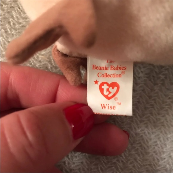 Ty Wise the Graduation Owl Beanie Baby - Picture 3 of 4